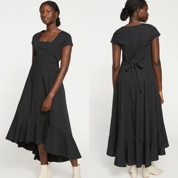 Universal Standard Jenna Poplin Dress Black NWT - Picture 1 of 11